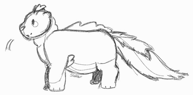 sketched
